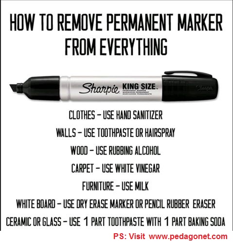 Remove marker stains