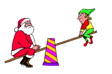 santa and elf