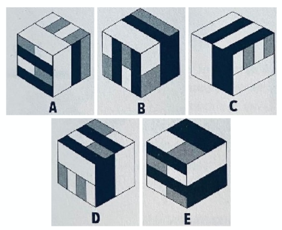 Five cubes