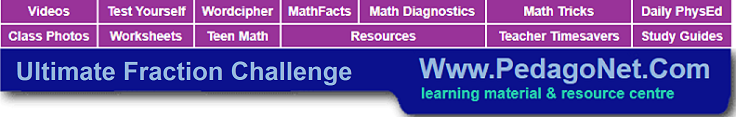 Fraction Challenge Banner