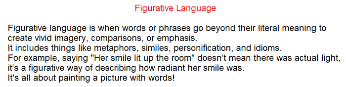 Explaining Figurative Language
