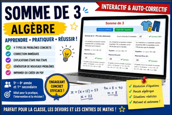 La somme de trois