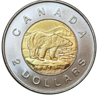 Two dollar Canadian coin