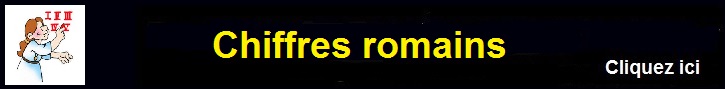 Les chiffres romains