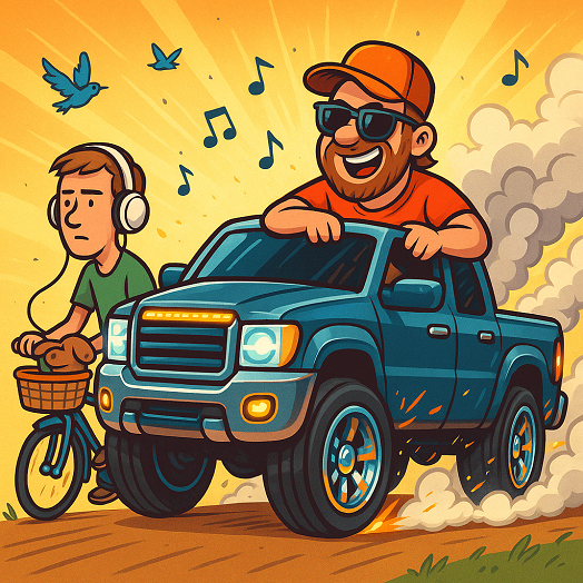 Ton gros truck chrom&eacute;