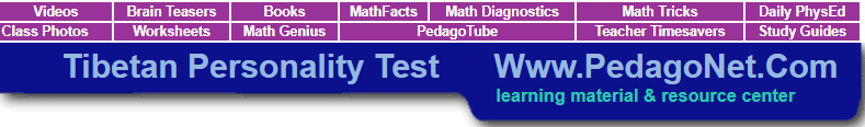 Tibetan Personality Test - Pedagonet