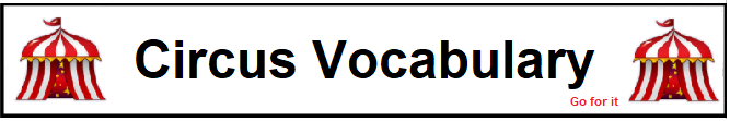 Circus Vocabulary