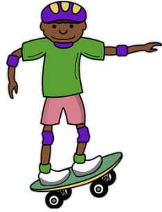 skate boarding