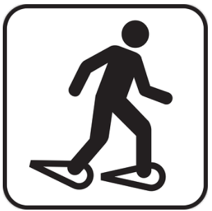 snowshoeing
