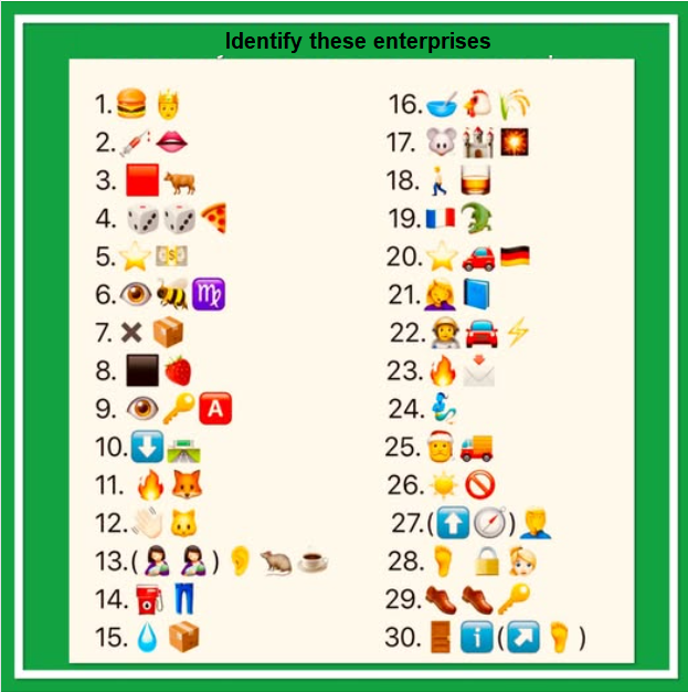 Name These Enterprises