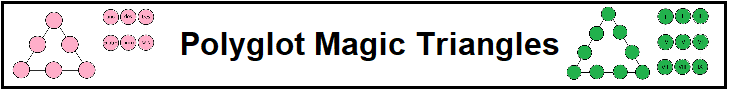 Polyglot Magic Triangles