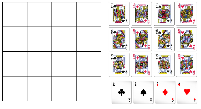 Empty Square And Face Cards