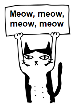 Cat slogan