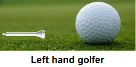 Right hand golfer