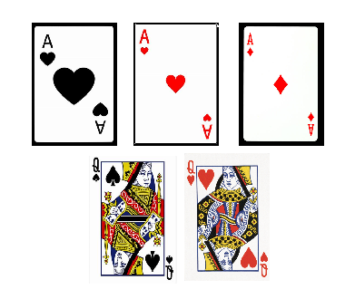 Cinq cartes