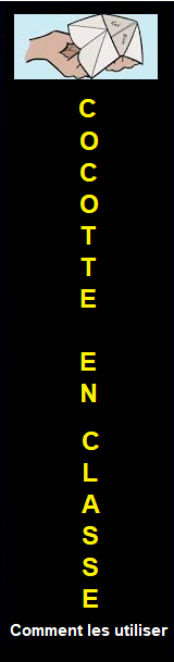 Cocottes en papier en salle de classe