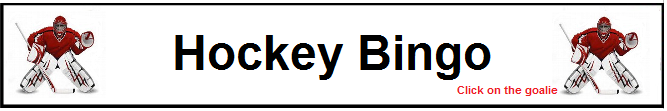 Hockey bingo
