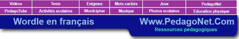 Banni&egrave;re Wordle par Cat&eacute;gorie