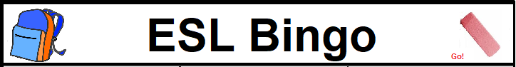 Anglais langue seconde bingo