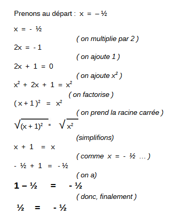 erreur de calcul