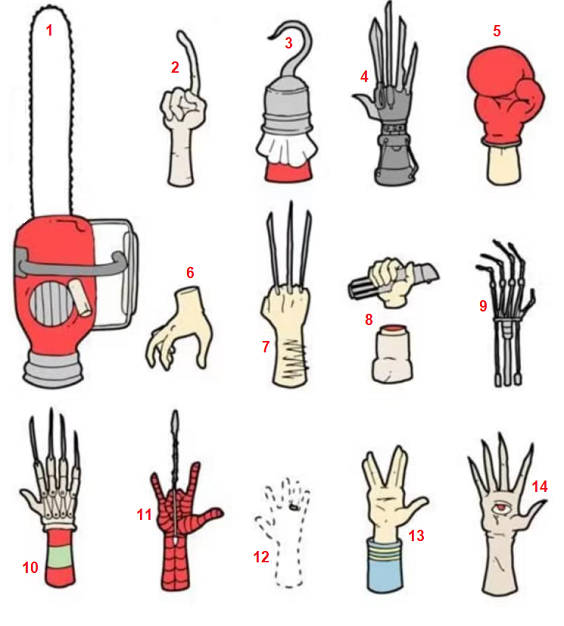 Des mains de cin&eacute;mas multiples