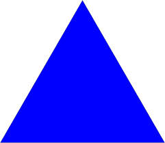 blue triangles