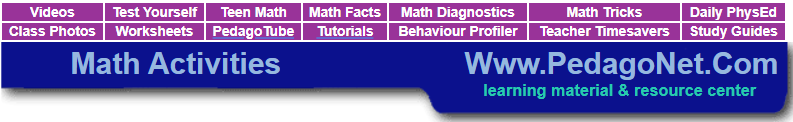 Math Activities Banner