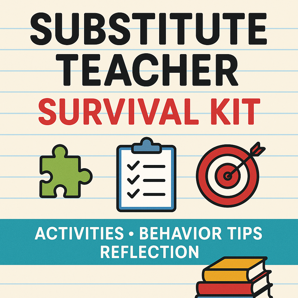 Substitute Teacher Survival Kit Printable Handout
